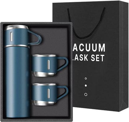 Stainless Steel Water Bottle-Insulated Vacuum Coffee 3 Mug Set