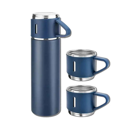 Stainless Steel Water Bottle-Insulated Vacuum Coffee 3 Mug Set