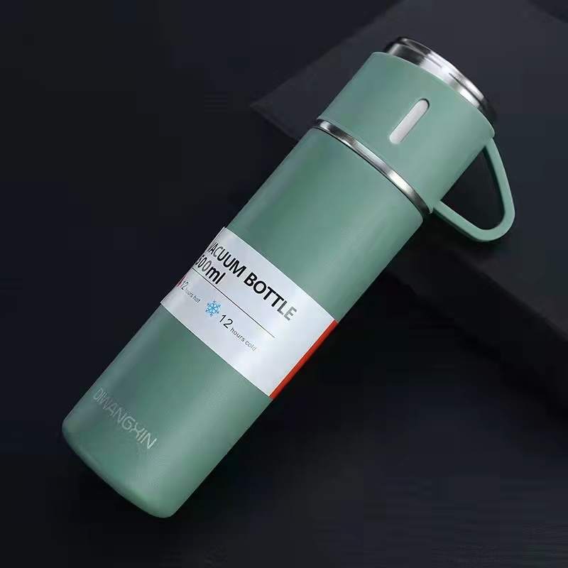 Stainless Steel Water Bottle-Insulated Vacuum Coffee 3 Mug Set